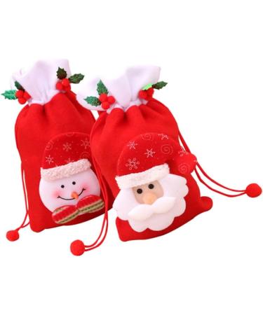 KOMBIUDA 2pcs Christmas Favor Bag Christmas Bag Candy Bag for Christmas Bag Portable Apple Bag Child - Buy Online on SooperMarket.com