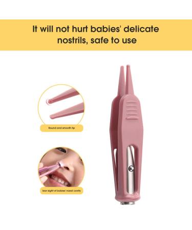 Baby Safe Nose Clean Clip with LED Light | Zroven Tweezers for Toddler Care | Ear Nose & Navel Booger Remover - Buy Online on SooperMarket.com