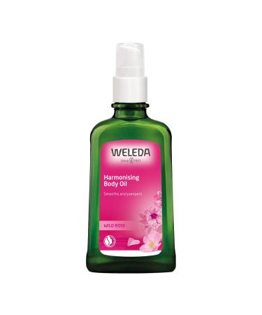 Weleda Pampering Wild Rose Body and Beauty Oil  3.4 Fluid Ounce  Plant Rich Body and Beauty Oil with Wild Rose  Sweet Almond and Jojoba Oils