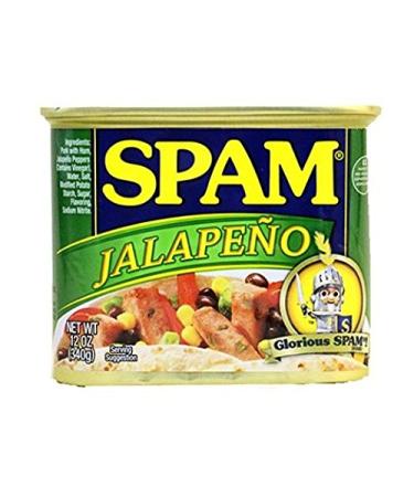 Spam with Jalapeno Peppers (Pack of 2) 12 oz Cans
