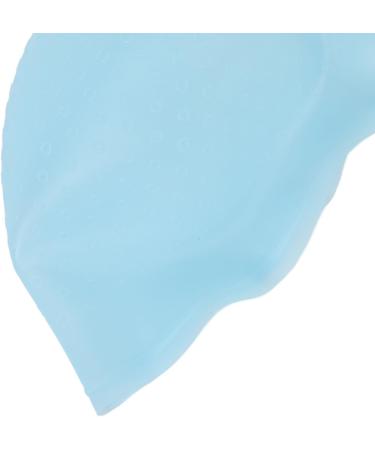 Hair Dye Cap Silicone Hair Highlighting Cap Punching Reusable Convenient Use with Hook Needle for Hair Salon (Blue) - Buy Online on SooperMarket.com