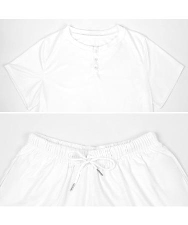 Cute Panda Bear Women's Pajama Set - Short Sleeve Lounge Shirt and Shorts Sleepwear 4X-Large - Buy Online on SooperMarket.com