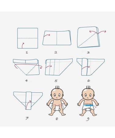 100% Cotton Double Gauze Burp Cloth Prefold Diapers - White 10 Count | 52 x 70cm | Busy Mom - Buy Online on SooperMarket.com