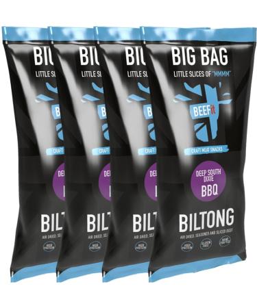 BEEFit Biltong Beef Jerky | BBQ | 4x250g | High Protein | Gluten Free | Keto Friendly