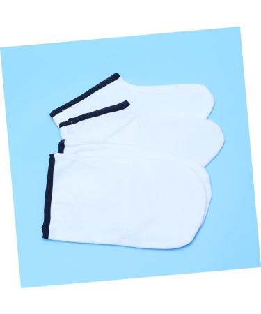 Healeved 2 Pairs Hand Treatment Cover Take a Bath Warm Gloves Wax Bath Hand Treatment Mitts Lipgloss Organizers Pearl Ponytail Hair Clip Tanning Mitt Spa Insulation Cotton - Buy Online on SooperMarket.com