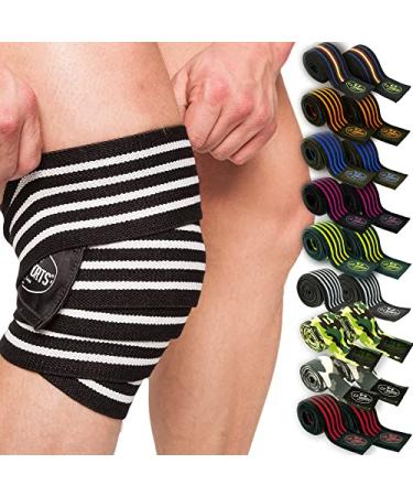 C.P.Sports Kniebandage Kniebandagen 200cm - 250cm T25 - extra without Velcro strength sport bodybuilding powerlifting men women fitness bandage training cross -lifting weightlifting camouflage black -200cm
