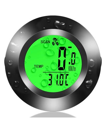 Bicycle computer Multifunctions Waterproof mileage bicycle speedometer with 3-colored backlit display 20 functions car start/stop for adults and children's black wired bicycle computers