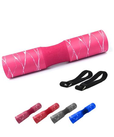 TXMYMW Squat Foam Pad Hip Thrusts Neck Shoulder Protective Pad Fit Standard and Olympic Bar Red Barell Pad