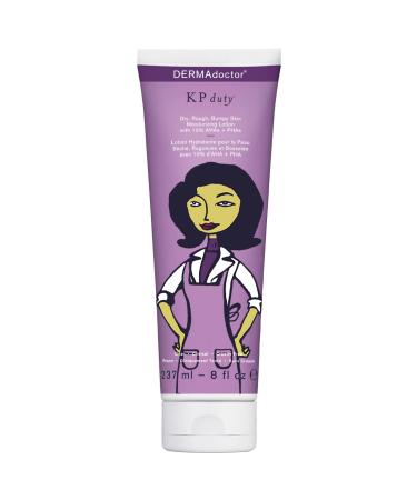 DERMAdoctor KP Duty Lotion for Dry  Rough  Bumpy Skin Therapy with 10% AHAs + PHAs  8 fl oz