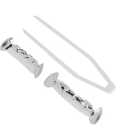 Shop Hip-Hop Teeth Set | Reusable Silver Costume Accessories for Men & Women - Perfect for Halloween & Parties! - Buy Online on SooperMarket.com
