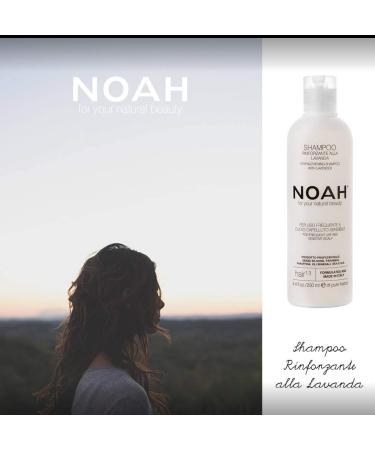 Noah Hair 1.3 Strengthening Lavender Shampoo with Rosemary Oil - Organic Vegan Sulphate-Free Eco-Friendly Daily Shampoo - 8.5 fl. oz - Buy Online on SooperMarket.com