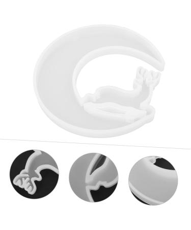 STOBOK Silicone Mold Tool Tray Jewelry Tray Resin Casting Molds Silica Moon Shaped Mold Supplies Self Made White 13.5X12CM - Buy Online on SooperMarket.com