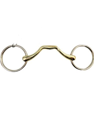 Loose Ring Mouth Ported Snaffle Bit (UKSALES25 Horse Bits) (5")