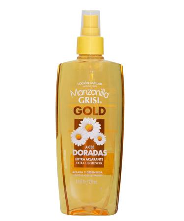Manzanilla Grisi Gold Hair Lotion 2-Pack - 8.4 FL Oz Spray Bottles with Chamomile Extract - Buy Online on SooperMarket.com