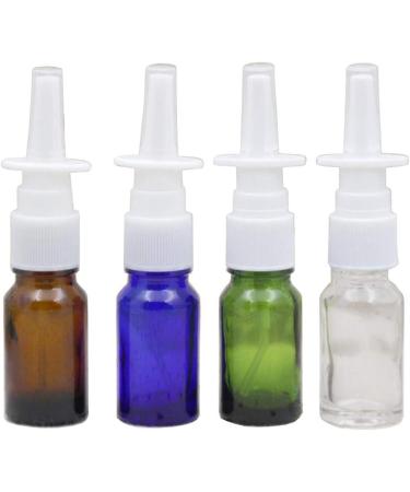 6-Pack 10ml Empty Refill Glass Travel Bottles - Fine Mist Nose Spray for Cosmetics & Perfume - Brown Storage Containers for Medical Use - Buy Online on SooperMarket.com