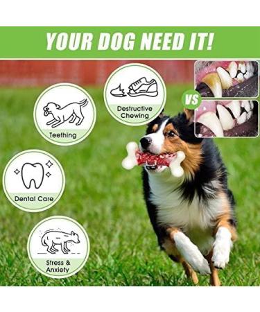 2TRUL Indestructible Dog Toy for Aggressive Chewers - Real Bacon Flavored Chew Bone for Large Dogs - Best Toy to Keep Them Busy - Buy Online on SooperMarket.com
