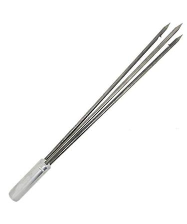 Scuba Choice Spearfishing 12-Inch Stainless Steel Pole Spear Tip 3 Prong Barb Head Paralyzer