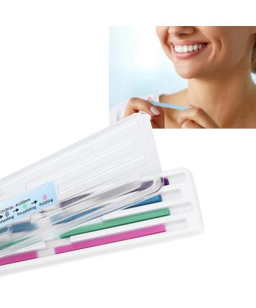 60Pcs Teeth Files - Portable Dental File Dental Polishing Strips Abrasive Strip Dental Sandpaper Teeth Polishing Tool Kit for Deep Teeth Clean