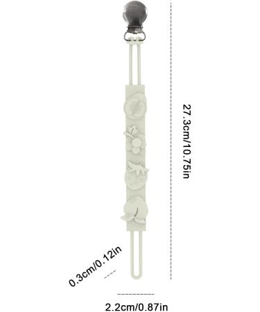 BAOK Baby Pacifier Holder - 4 PCS Stainless Steel Anti-Drop Chains Silicone Accessories for Hospitals | Shop Now - Buy Online on SooperMarket.com