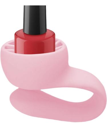 Maodom Nail Polish Holder Stand - Wearable Manicure Display Tools Strong Grip Airlock Suction Silicone Nail Polish Organizer Manicure And Pedicure Accessories Sakura Powder - Buy Online on SooperMarket.com