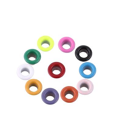 Hole Metal Grommet Kit 3mm 500Pcs Tiny Grommets Eyelets Sets Self Backing for Bead Cores Clothes Leather Shoes Canvas Crafts Bag DIY Project
