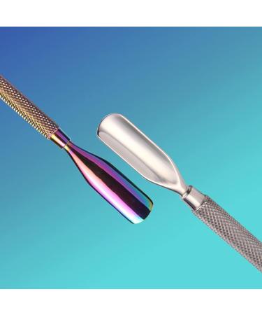 Double Side Rust-Proof Nail Pusher Stainless Steel Anti-Slip Solid Nail Tool Exfoliating Accessories Super nice elegant Nails Tool-Golden - Buy Online on SooperMarket.com