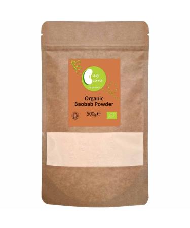 Organic Baobab Powder - Certified Organic - by Busy Beans Organic (500g) 500.00 g (Pack of 1)
