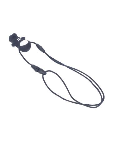 Baby Chew Necklace Baby Chew Necklace for Home Toddlers Safe Silicone (Black)