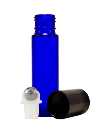 GreenHealth 10ml Glass Roll-On Bottles with Stainless Steel Roller (Pack of 6) + 5ml Peppermint Oil - Premium Quality for Essential Oils | International Shipping Available - Buy Online on SooperMarket.com