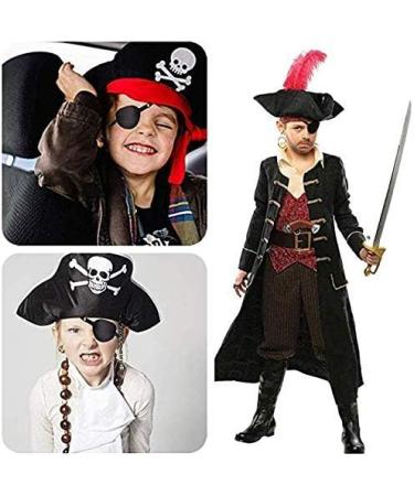 DNHCLL Black Eye Patch - Soft & Comfortable Pirate Eye Mask for Amblyopia, Lazy Eye - Adjustable Buckle - Adults & Kids - Buy Online on SooperMarket.com