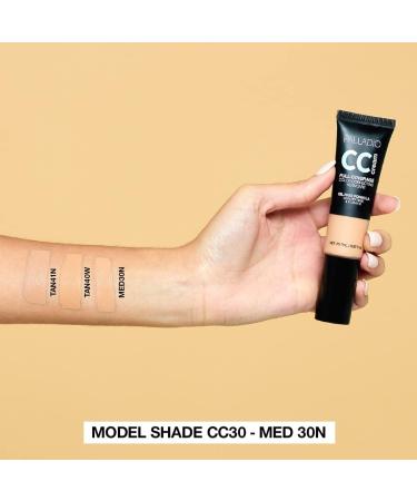 Palladio Full-Coverage Color Correction CC Cream Oil-Free | Tan 41N 25.70g | Corrects Redness & Uneven Skin Tone | Vitamin C & Peptides | Buildable Foundation - Buy Online on SooperMarket.com