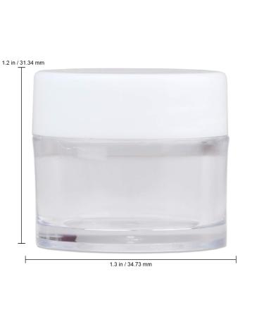 Beauticom 7g Thick Wall Clear Acrylic Jars - Leak Proof Cosmetic Storage (24 Sets) for Creams Salves & Scrubs - International Shipping - Buy Online on SooperMarket.com