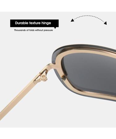 Sport Sunglasses | Women Sunglasses UV Protection Cycling Driving Fishing Sun Glasses Portable Wrap Around Cycling Puchen Gold Frame Full Gray Film - Buy Online on SooperMarket.com