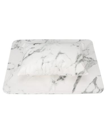Nail Art Pillow Firm Zipper PU Leather Hand Pillow Convenient Cleaning Detachable Comfortable Touch Stylish for Nail Shop
