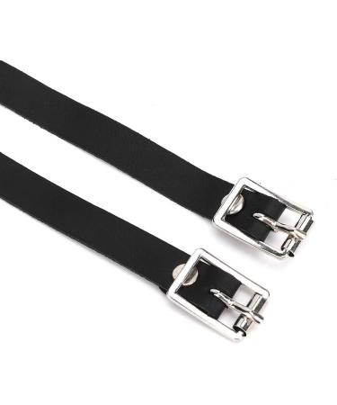GOTOTOP Spur Leathers 1 Pair 50cm Lengthen Kids Spur Leathers Riding Straps with Stainless Steel Buckle Horse Tool Accessories - Buy Online on SooperMarket.com