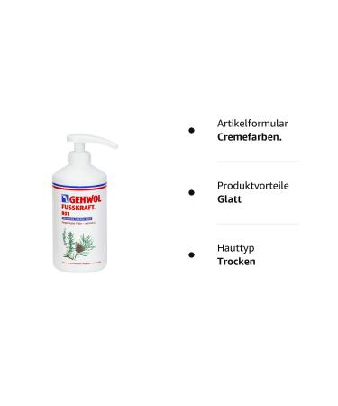GEHWOL Fusskraft Red Foot Cream 500 ml - Warming Treatment for Dry Skin - International Shipping Available - Buy Online on SooperMarket.com
