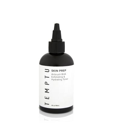 TEMPTU Skin Prep BHA Exfoliating Hydrating Toner  No Rinse Pre-Tan Exfoliator Spray for Face & Body  5% Willow Bark Natural Facial Exfoliant for Men and Women to Airbrush or Apply with Cotton Pad
