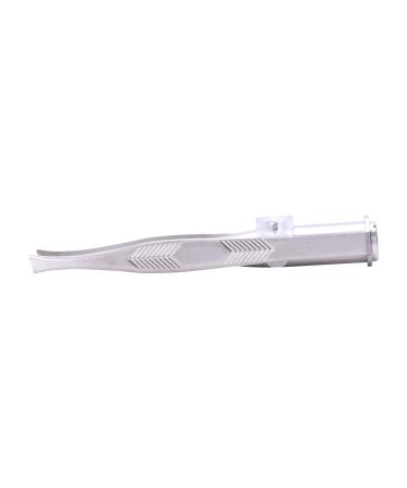 Ghulumn Stainless Steel Eyelash & Eyebrow Tweezers with LED Light - Precision Beauty Tool for Perfect Brows and Lashes | International Shipping Available - Buy Online on SooperMarket.com