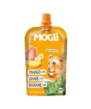 Mogli Organic Mango-Guava Sachets (6 x 120 gr)