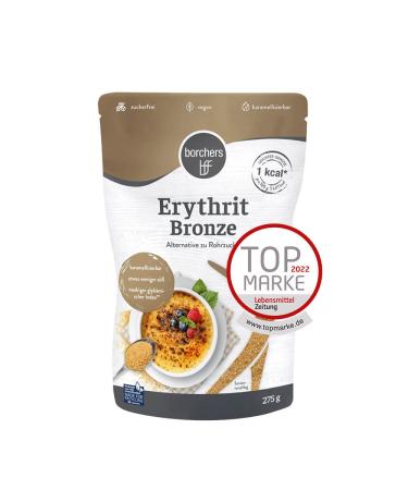borchers Erythritol Bronze | Caramelizable | Sugar-free and low in calories | 275g 275 g (1 pack)