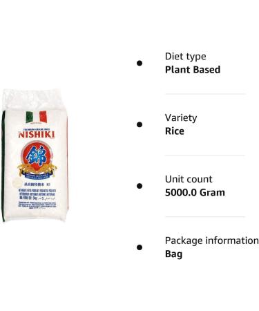 Nishiki Premium Grade Medium Grain Rice 5kg - Top Quality Japanese Rice - Buy Online on SooperMarket.com