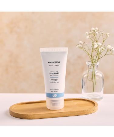 GREEN PEOPLE Purifying Face Mask 50ml Natural & Organic Clay & Charcoal Face Mask Anti-Blemish Facial Mask for Combination & Spot Prone Skin SLS Free & Ethyl Alcohol Free Cruelty Free & Vegan Black - Buy Online on SooperMarket.com