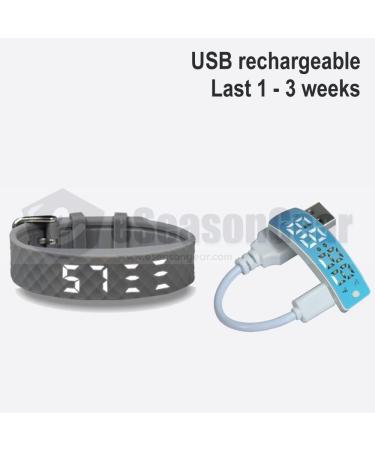 eSeasonGear VB80 12 Alarm Vibrating Watch for ADHD Medication Reminder - Black-Large, Silent Vibration Shake Wake - Modern Design - Buy Online on SooperMarket.com