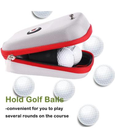 ACHIX Golf Rangefinder Hard Shell Case - Compatible with Bushnell/Callaway/Tectectec - Large Silver Carry Bag with Carabiner Belt Clip - Universal Laser Range Finder Case for Most Brands - Buy Online on SooperMarket.com