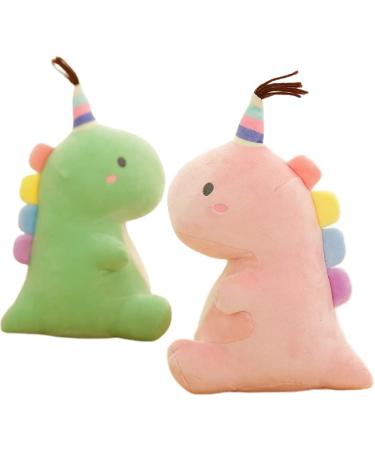 N/C Cartoon Dinosaur Plush Doll - Cute Stuffed Animal Toy Pillow for Kids & Adults (Pink 15cm x 23cm) - Buy Online on SooperMarket.com