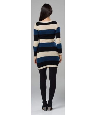 Zeta Ville Maternity Nursing Knitted Tunic Crew Neck Cut Out 453 Beige - Size 8-10 - Buy Online on SooperMarket.com