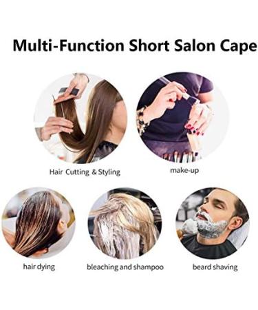 Professional Waterproof Hair Capes for Salon & Barber Use - Anti-Static Dyeing & Cutting Black Cape - Buy Online on SooperMarket.com