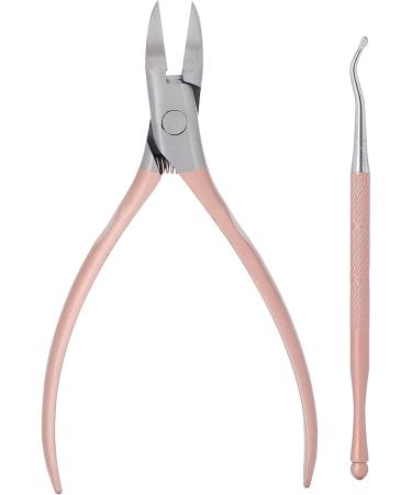 Verdant Touch Toenail Lifter Stainless Steel Toenail Nippers and Lifter Set Professional Ingrown Nail Pedicure Tools Rose Gold for Precision Nail Care - Buy Online on SooperMarket.com