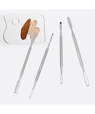 EXCEART 4Pcs Stainless Steel Makeup Spatula Tool Set for Cosmetics Mixing - Buy Online on SooperMarket.com