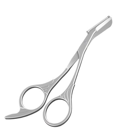 Eyebrow Trimming Scissors Eyebrow Scissors Comb Stainless Steel Brow Scissors Rustproof Eye Brow Trimmer with Non slip Handle For Men Women Stocking Stuffers